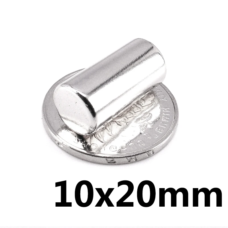 10/20/30PCS 10x20mm Super Powerful Strong Magnetic Magnets Thick Permanent Neodymium Magnets 10x20mm Round Magnet 10*20mm