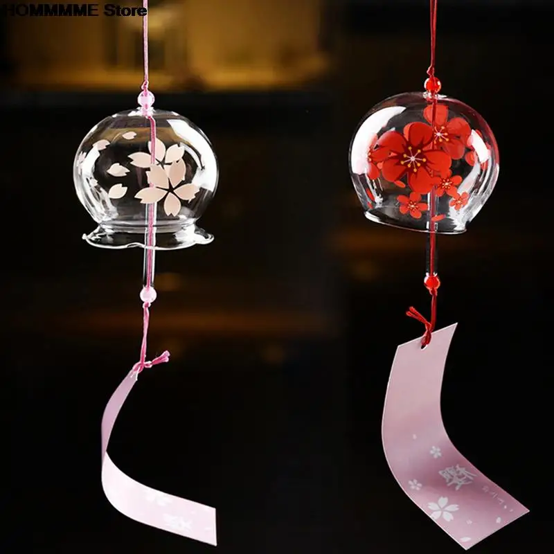 Japanese Wind Bell 1PC Japan Wind Chimes Handmade Glass Furin Home Decors Spa Kitchen Office Decor