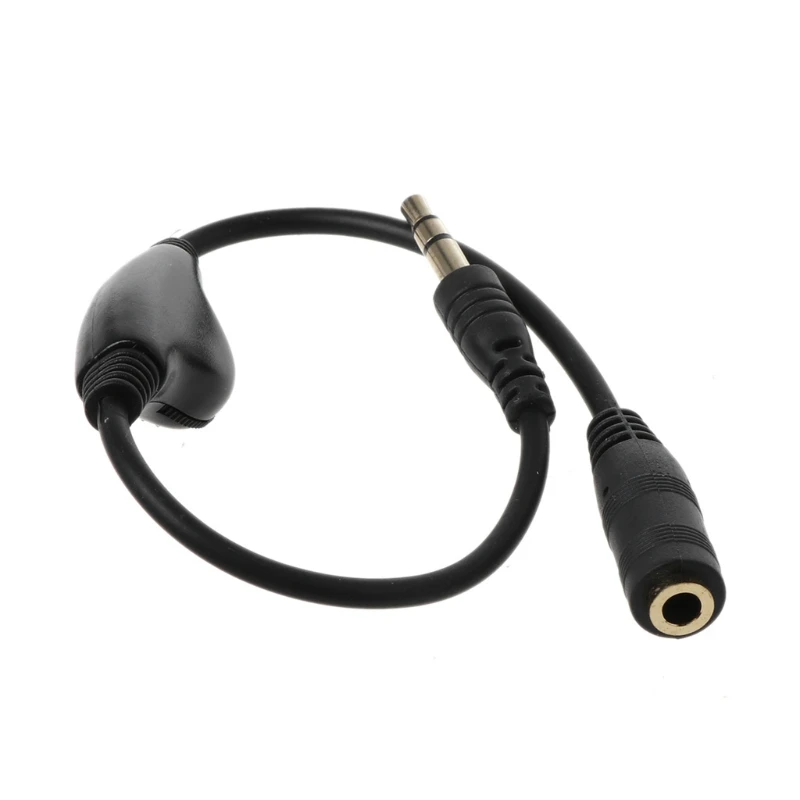 3.5mm AUX Male to Female Adapter Extension Cable Stereo Cord with Volume Control Earphone Headphone Wire for Tablet