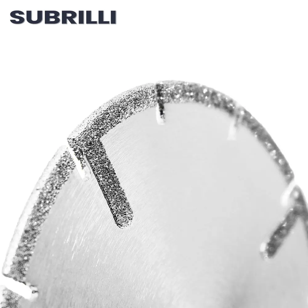 Soubrilli-hoja de sierra de diamante galvanizado, discos de corte reforzados con protección para baldosa de mármol, 5 pulgadas, 125mm, 1 ud.
