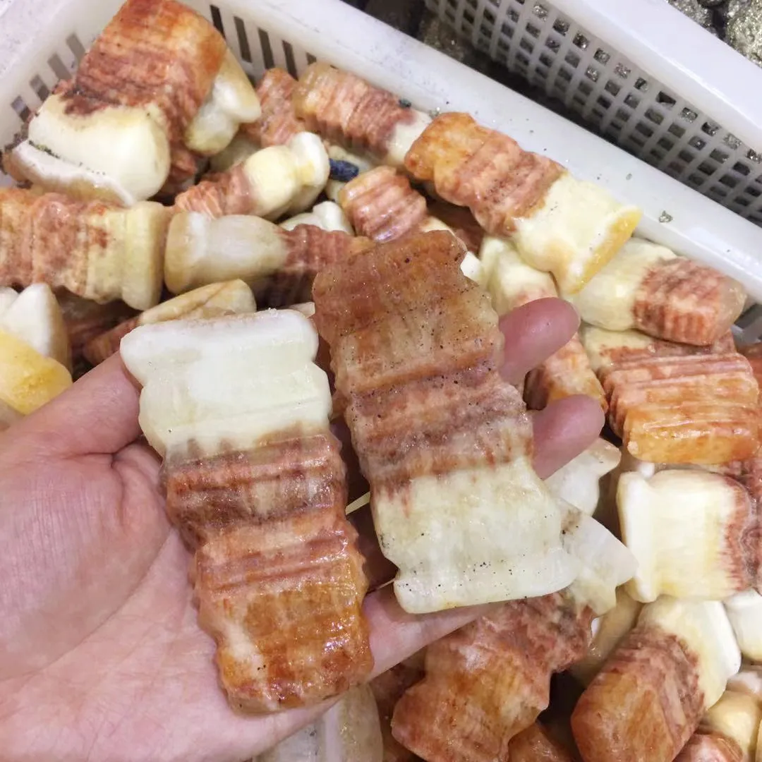 7-8cm Natural Quartz Stone Meat Stones Pork Belly Bacon Stone Collection Gift 80-100g