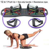 Fitness 12 in 1 Push Up Board Fold Multifunction Exercise Body Building Push-up Stands Sports Muscle Training Equipment Workout