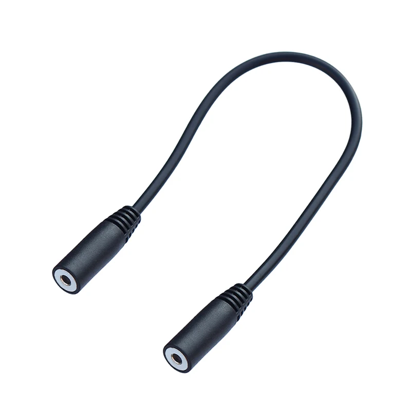 4 polak Stereo 2.5mm żeńskie do 2.5mm żeński adapter Audio kabel 20CM