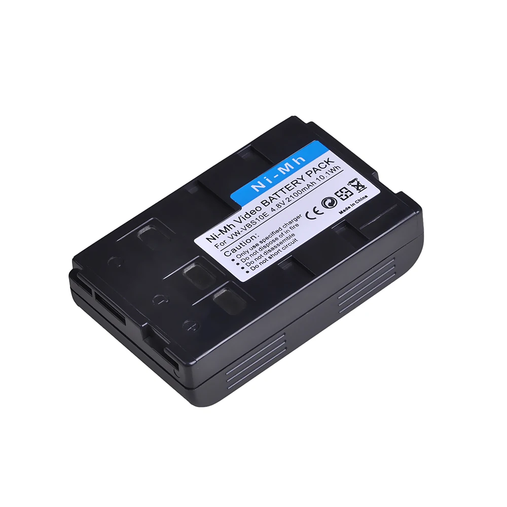 2100mAh VW-VBS10E VW-VBS10 Ni-Mh Video Battery for Panasonic NV-X100, NV-VX9, NV-VX7A VW VBS10E VBS10 HHR-V211 VSB0200 P-V211