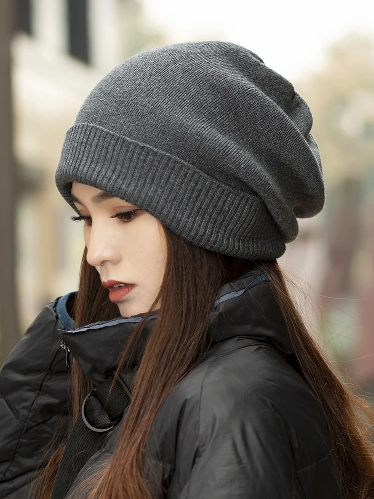 New 6 Colorways Solid Wool Cashmere Woman Winter Hat Soft Unisex Autumn Bonnet Soft Handfeel Woman Warm Skullies Gift Wholesales