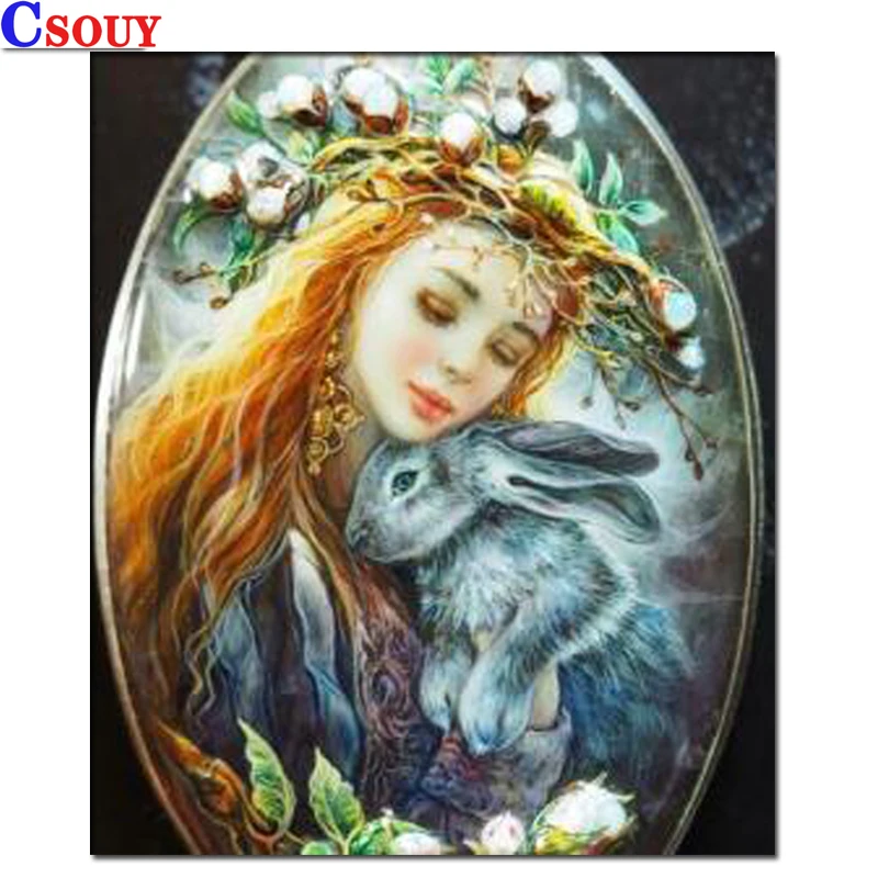 

5D Diamond painting Cross stitch Animals Beauty Mosaic Needlwork Full Square/Round Diamond Embroidery Home Decoration Gift Kits