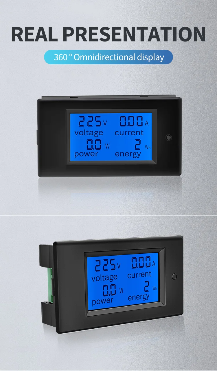 Peacefair AC Einphasiges Digitales Wattmeter Power Energy Kwh Tester Amperemeter 220V Homekit PZEM-061 mit Spule CT Kostenloser Versand – Detail 11