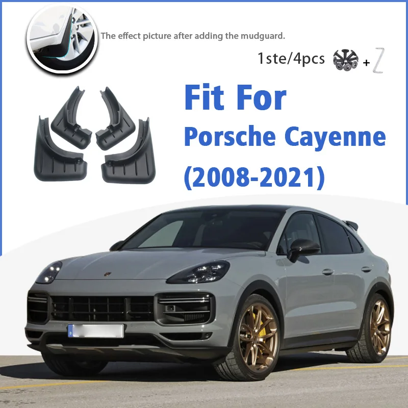 

Mudguard For Porsche Cayenne 9PA 92A PO536 2008-2021 Mudflaps Mudguards Car Accessories Splash Guard Fender 2009 2010 2015 2018