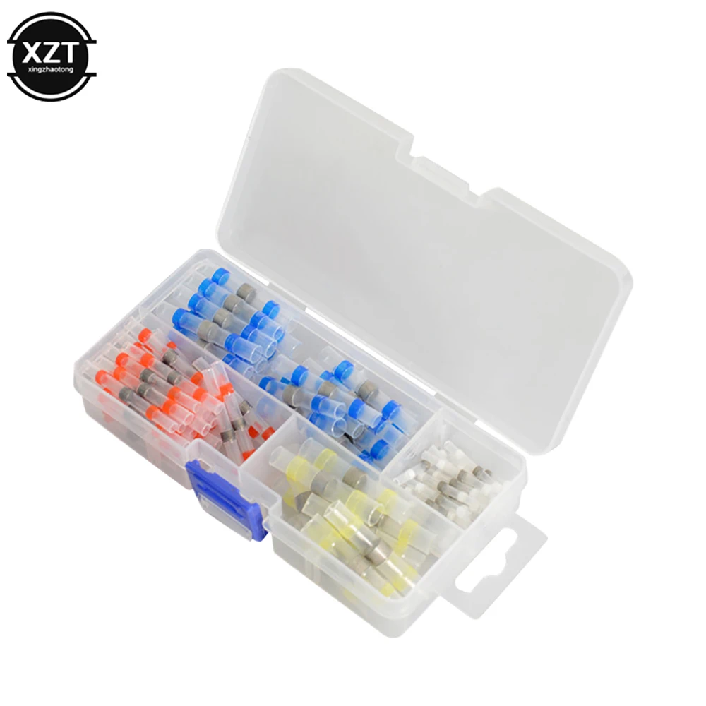 Mixed Heat Shrink Connect Terminals Waterproof Solder Sleeve Tube Electrical Wire Insulated Butt Connectors Protection Sleeve