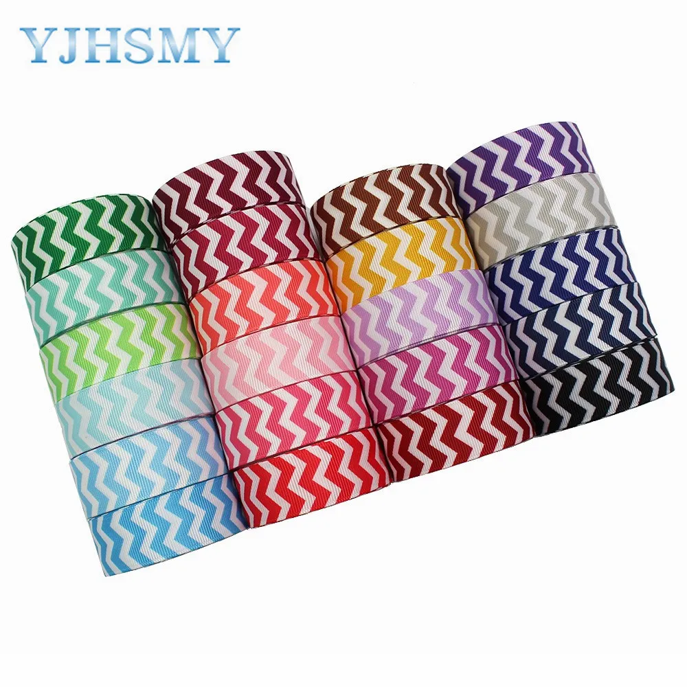 Picture 4: L-20829-888 1”Wave pattern print Pattern Ribbon , 5 yards DIY handmade hair accessories Material , Bow Decoration
