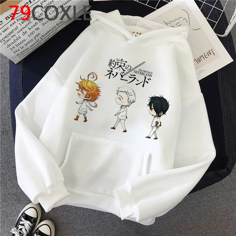 the Promised Neverland hoodies male graphic anime streetwear harajuku men clothing grunge