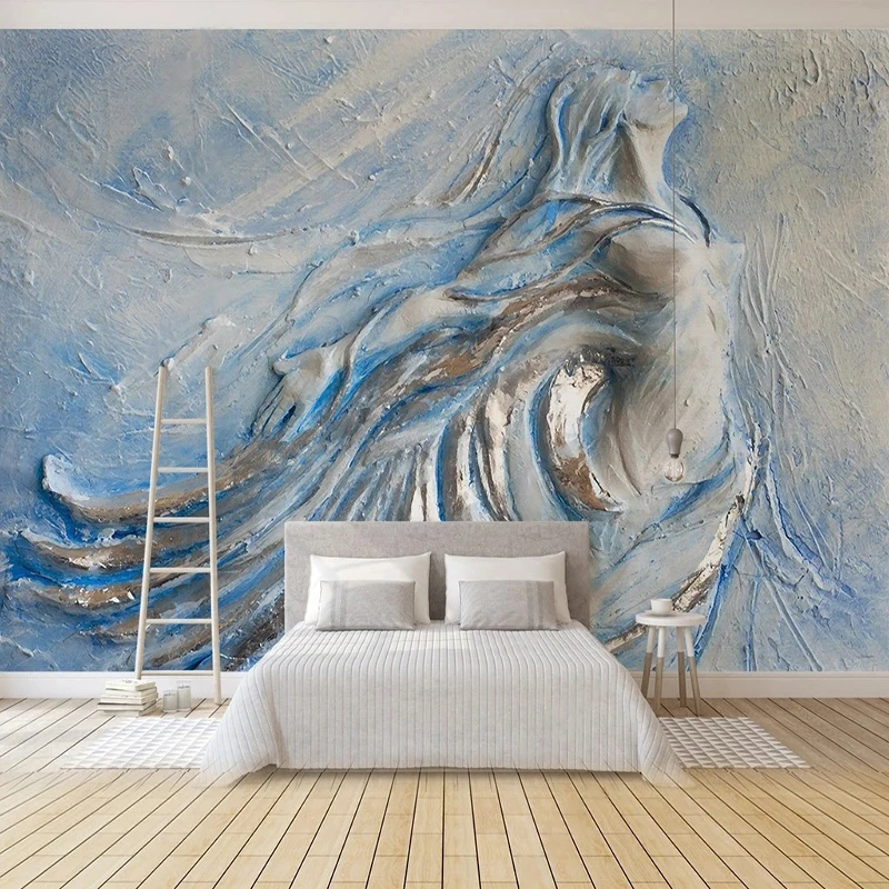 

Custom Murals Wallpaper 3D Relief Nude Beauty Sculpture Photo Living Room Bedroom Wall Painting Home Decor Fresco Papel De Pared