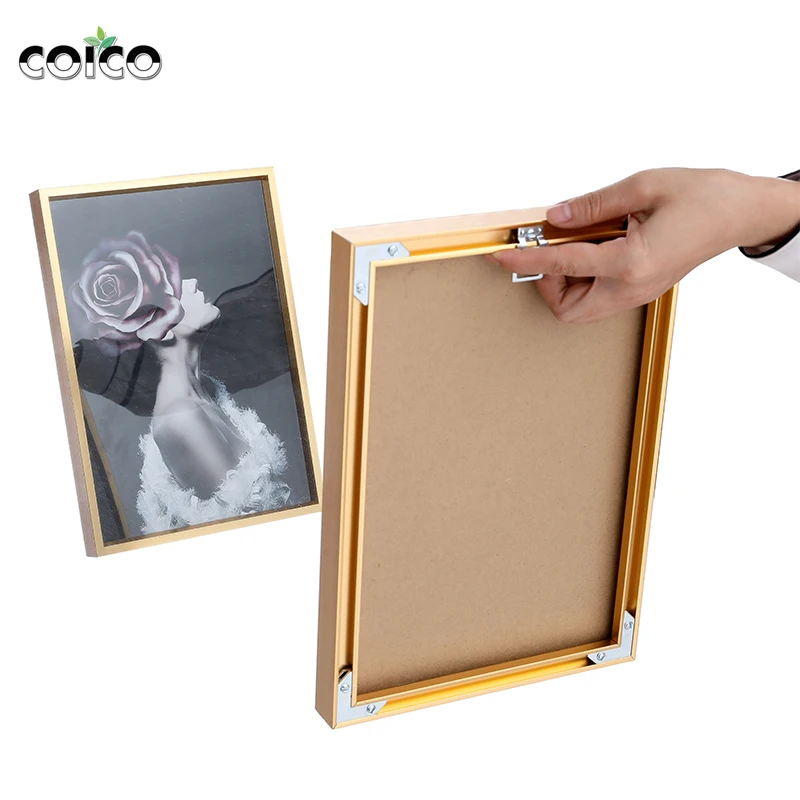 Metal Certificate Frame Picture Frame Classic Aluminum Photo Frame A3 A4 40x60 Poster Frame for Wall Hanging Canvas Painting Ad