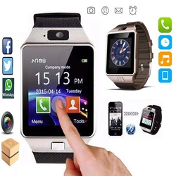 Digital Touch Screen DZ09 Smart Watch Support TF Card SIM Camera Sport Bluetooth Wristwatch for Samsung Huawei Android Phone