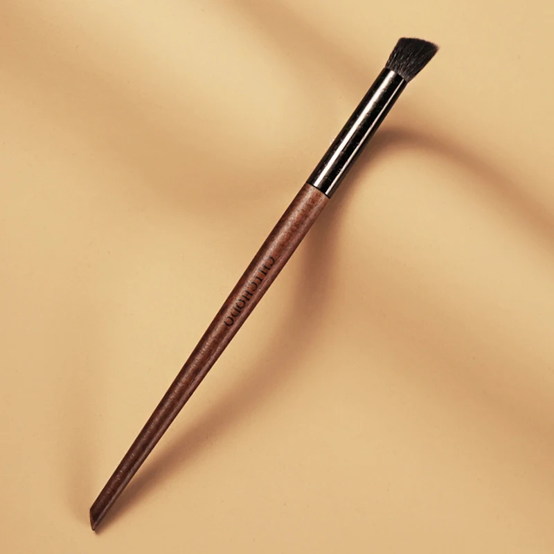 CHICHODO Makeup Brush-Amber Series Carved Tube Animal Hair Brush-Goat Hair Nasal shadow Brush-Cosmetic Pen Beauty-E222