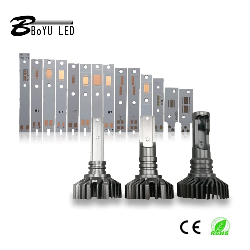 20pcs car headlight LED 3570 1860 copper substrate radiator 9005 h1h4 h7 h11 XHP50 XHP70 single-sided copper substrate