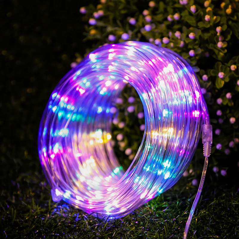 

LED Fairy Colorful Tube String Light Waterproof Fairy Garland Twinkle Lamp String Battery Operated for Outdoor Party Decoration