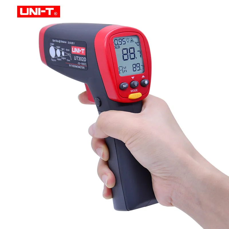 

UNI-T UT302A UT302C UT302D Non-Contact Digital Thermometer Handheld Infrared Temperature gun 100% original