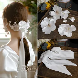 French flower hair band set bridal headdress women hair wear ornament wedding hair accessories