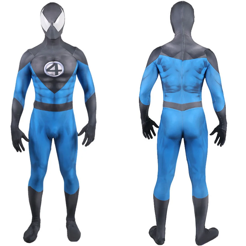 

Fantastic 4 Costume Cosplay 3D Printed Spandex Bodysuits Fantastic 4 Zenzai Outfits Halloween Costume Superhero Cosplay Adult