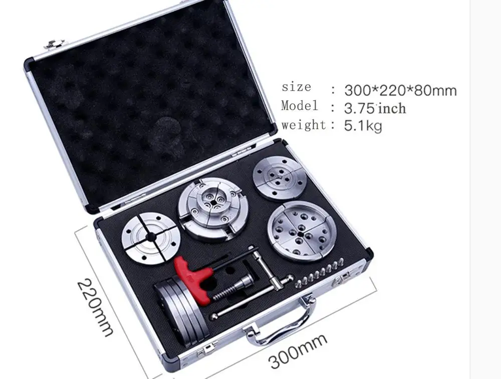 

wood lathe chuck set 3.75"inch self centering Scroll chuck High Quality 4 Number Of Jaws woodworking lathe chucks