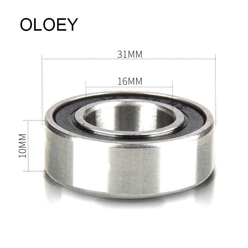 2/4pcs Bicycle Bearing 163110-2RS 16x31x10mm Shielding Deep Ball Bearing Bicycle Bearing Axis Flower Drum Bearing