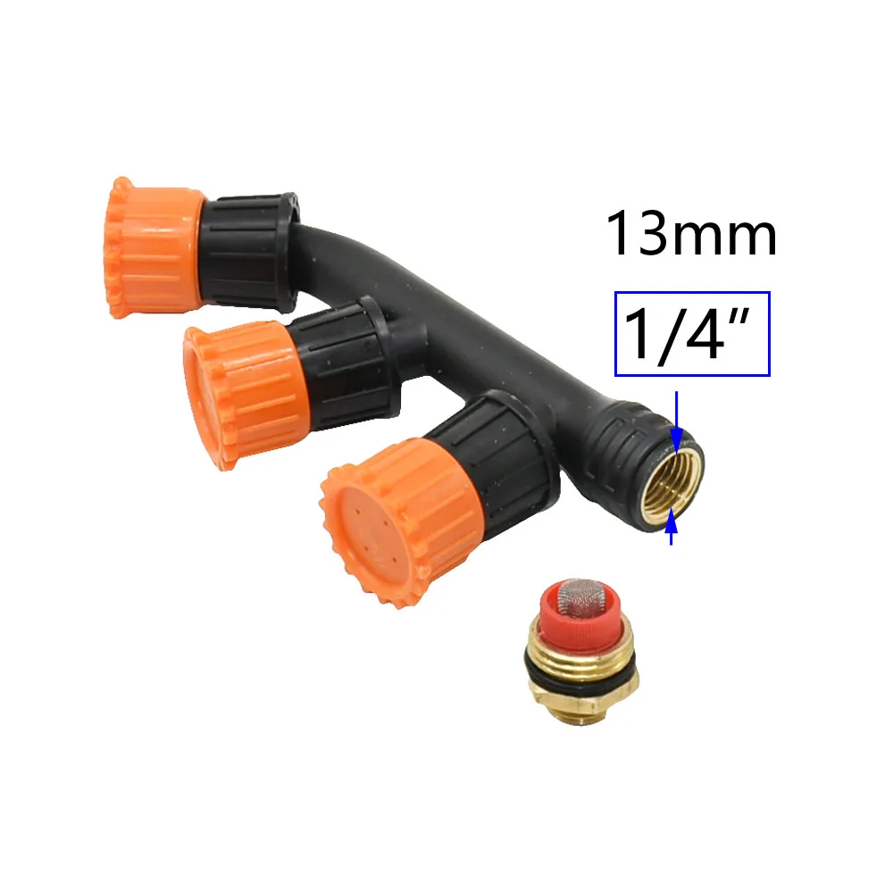 Copper Atomizing Sprayer Mist Nozzle Single/Double/Three Nozzle Head Garden Lawn Irrigation Pesticide Spraying Sprinkler