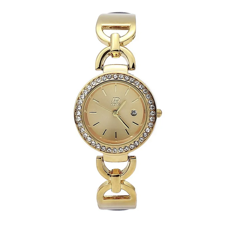 

IDIS Leather Watch Women Alloy Quartz Wristwatch Diamond Luxury Watches Product description