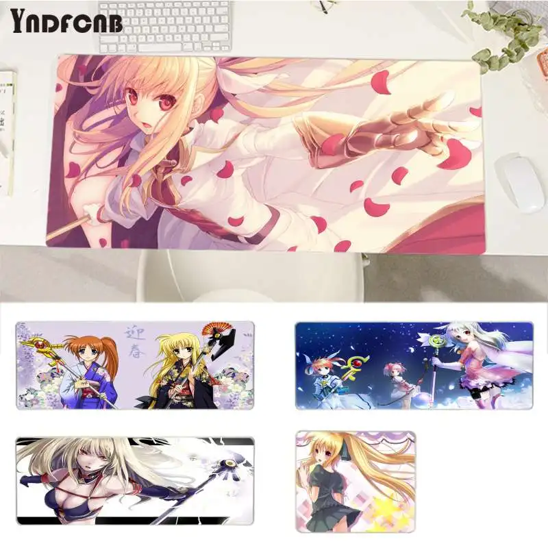 YNDFCNB Magical Girl Lyrical Nanoha Non Slip PC Laptop Gaming Mice Mousepad Size for Deak Mat for overwatch/world of warcraft