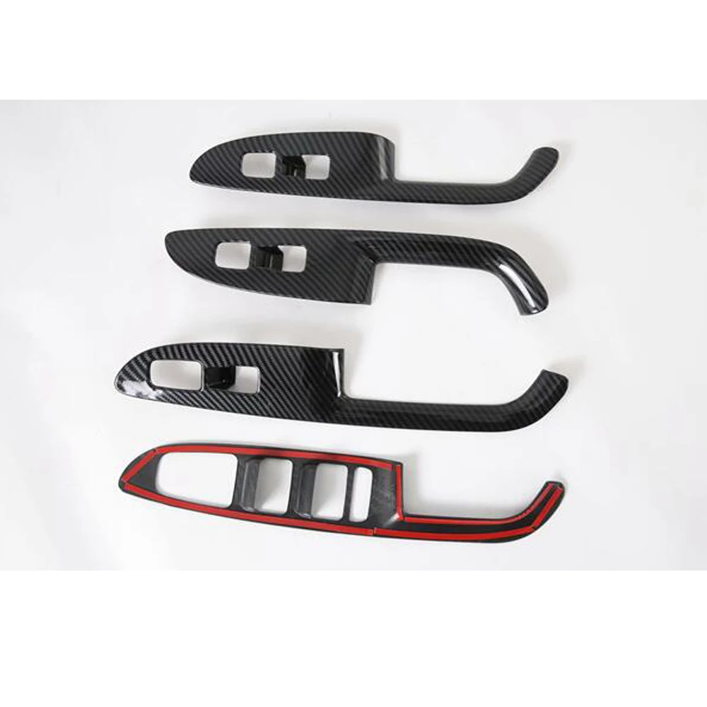 New ABS Car Trim For Hyundai AZERA Grandeur 2020 Left Hand Drive Window Lift Switch Cover Styling Auto Moldings 4pcs