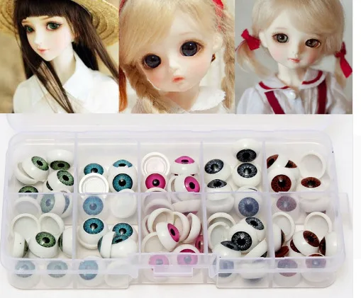 100pcs Acrylic BJD Eyes For SD Doll 1/3 BJD Doll Eyeballs Toy DIY Doll Accessories Kids Toy