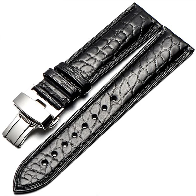 Luxury Alligator Watch Band For IWC OMEGA Longines Genuine Crocodile Leather Watch Strap Top Quality Watchband 18 19 20 21 22mm