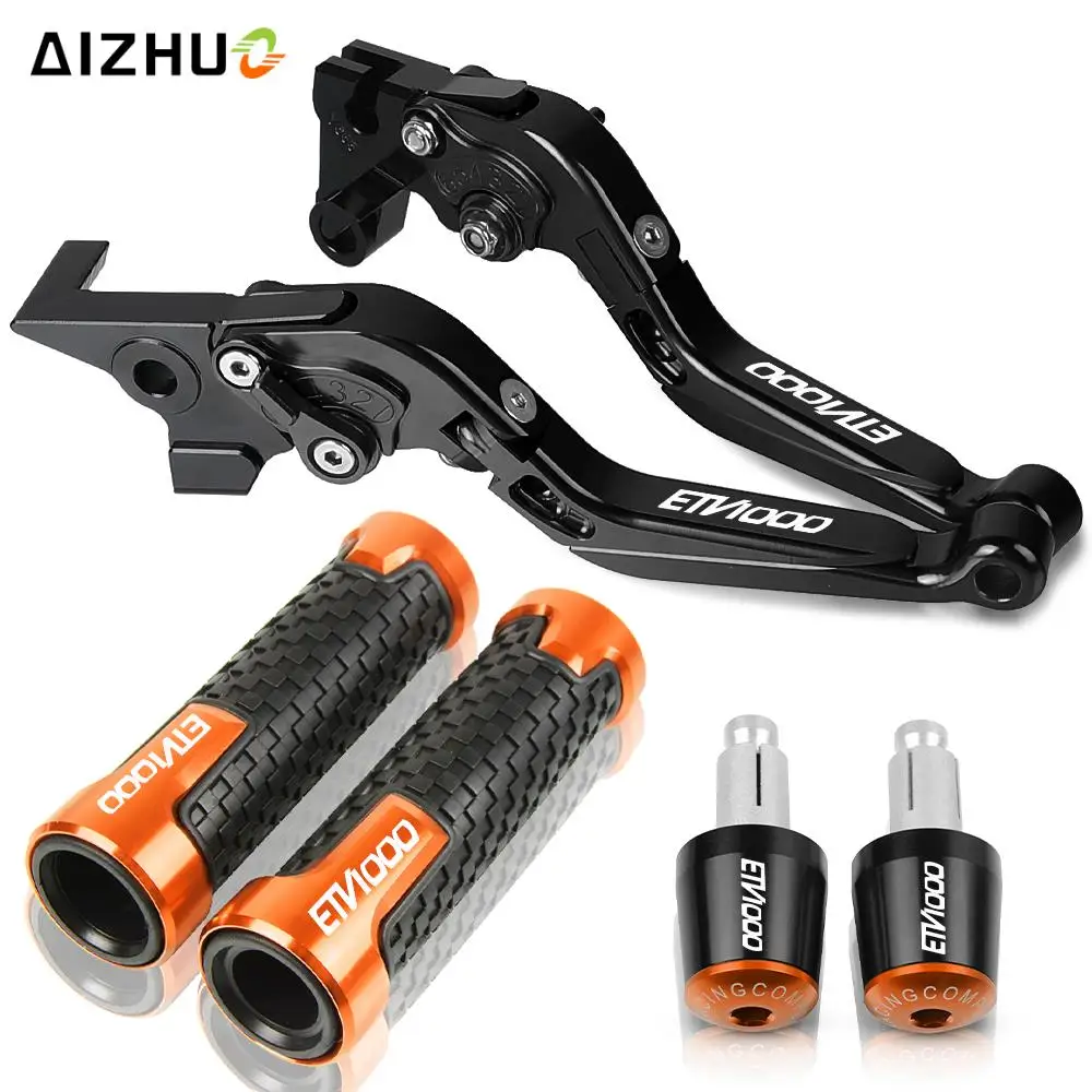 Motorcycle Aluminum Brake Clutch Levers  Handlebar Hand Grips ends For APRILIA ETV1000 2002 2003 2004 2005 2006 2007ETV 1000