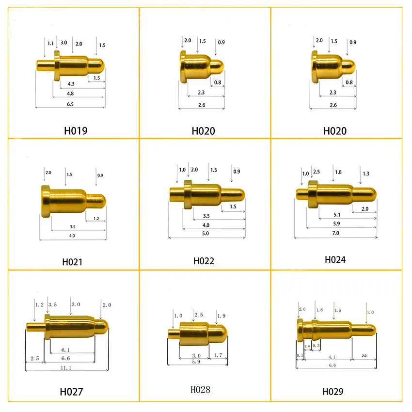 1Pcs High Current Spring Loaded Pogo Pin Male Female Connector Power Heavy Current Battery Connector POGOPIN Header Charge 19-38