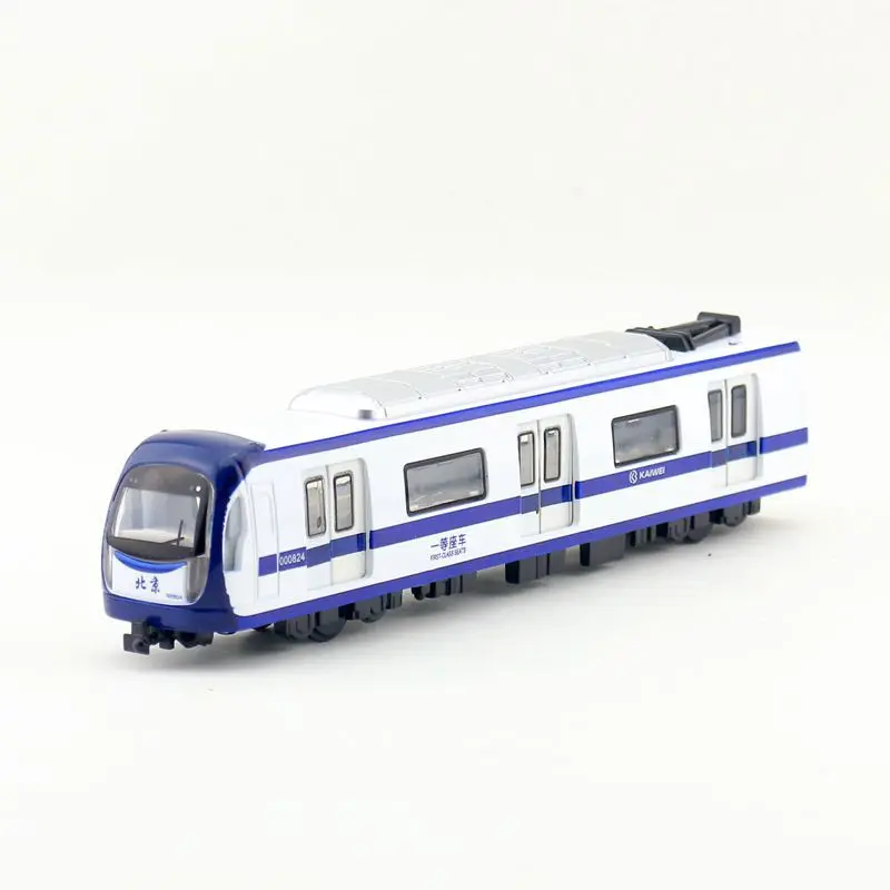 Venda quente 1:87 liga puxar para trás modelo de trem de metrô, alta simulação som luz e efeito de som brinquedo de trem, frete grátis