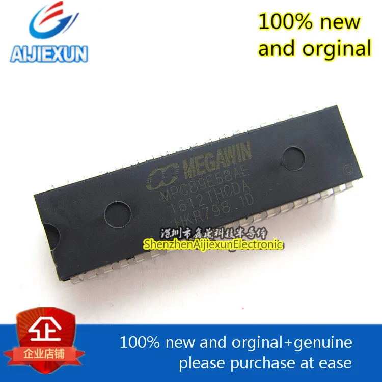 10PCS 100% original und neue MPC89E58AE DIP40 8-bit micro-controller große lager