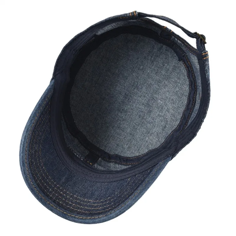 VOBOOM-Gorra vaquera del ejército para hombre, gorro de béisbol de algodón lavado, diseño de otoño, sombrero de moda, tocado, Superior ajustable