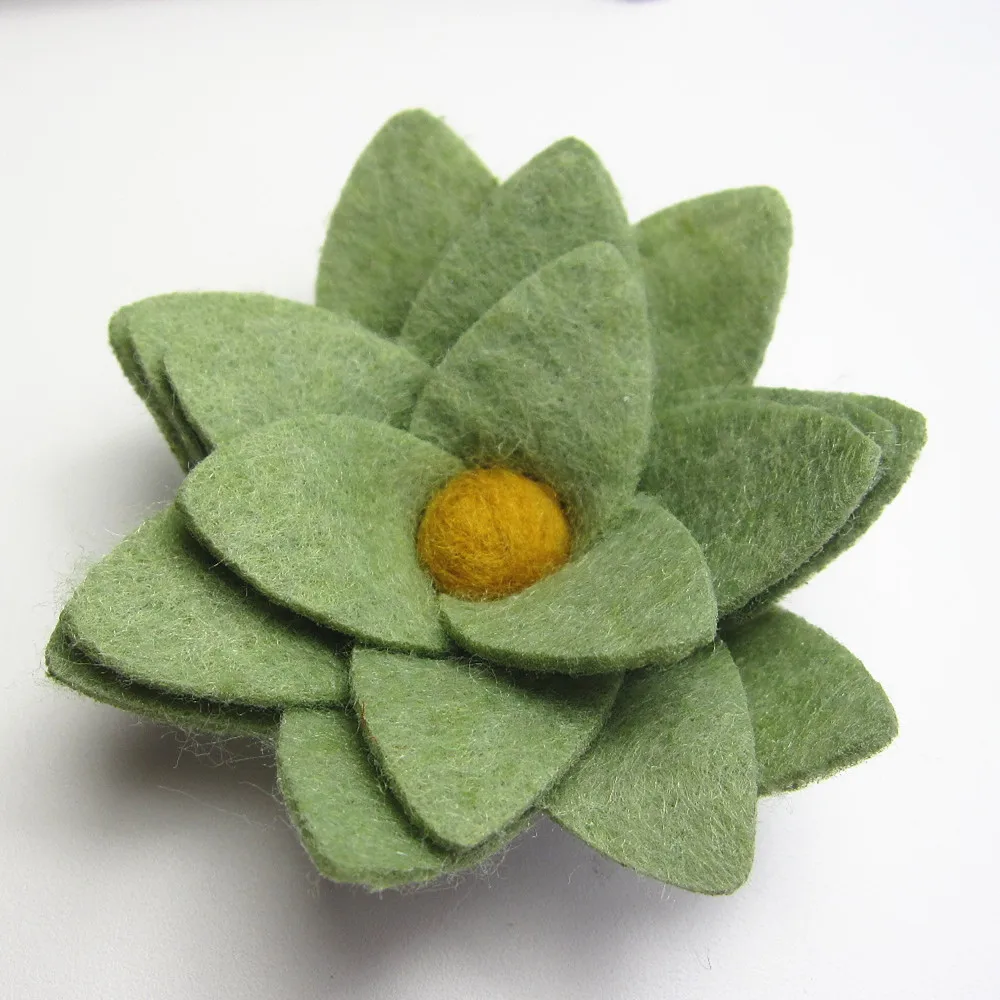 

20PCS Non-woven fabric Felt flower DIY craft Succulent Plant Decoration Felt Flowers hair accessory