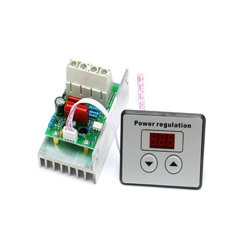 AC 220V Power 4000W 5000W 10000W SCR Voltage Speed Regulator 220V LED Dimmer Motor Speed Controller Thermostat 220 V Volt