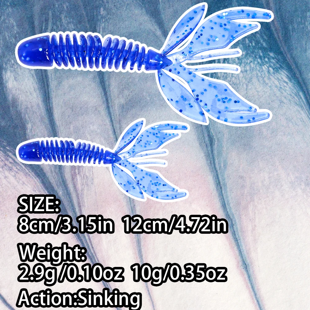 B&U Bass Catch Swimbait – Señuelo jig de silicona para lubina - imagen 2