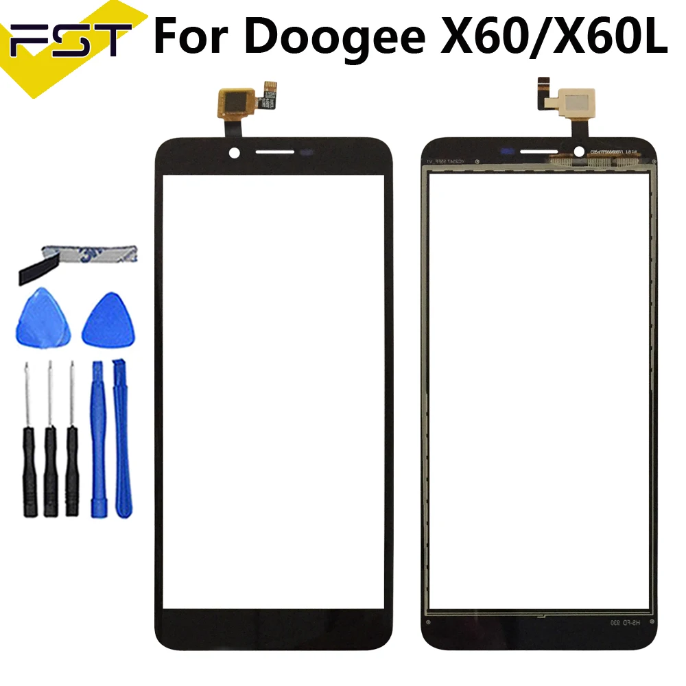 5.5''Black Touch Screen For Doogee X60L Perfect Repair Parts Touch Panel Sensor Glass Lens for Doogee X60 Sensor Touch