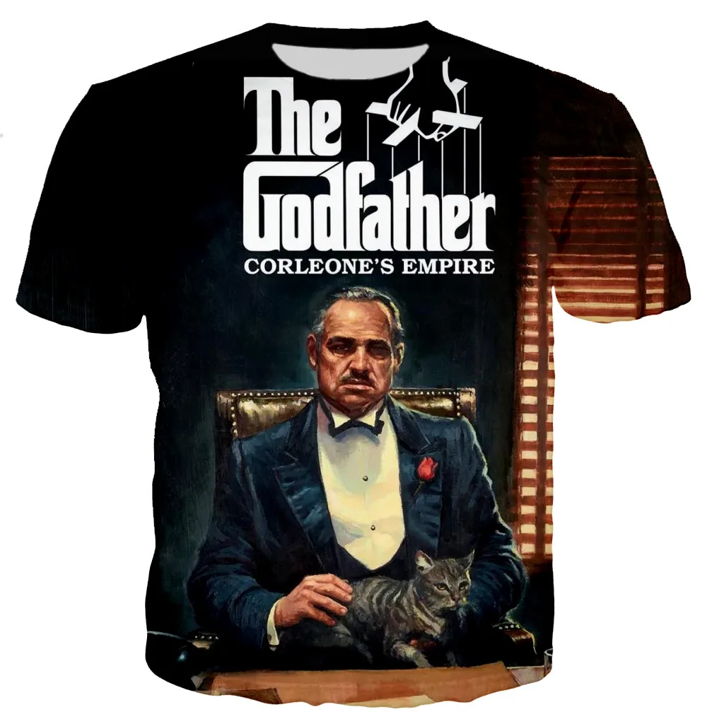 2022 New Gangster Film The Godfather Men Women Fashion T-shirts Streetwear Casual Style Oversized T Shirt Dropshipping Tee Tops