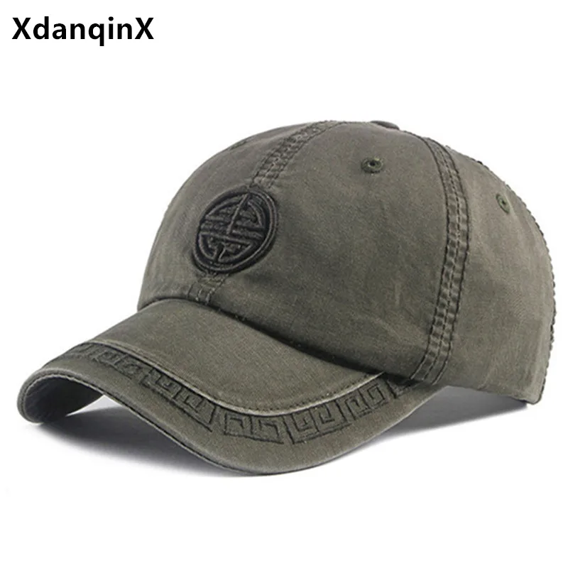 XdanqinX 100% Cotton Baseball Caps For Men Women Snapback Cap Couple Hat New Casual Men Brands Cap Adjustable Size Women's Hats