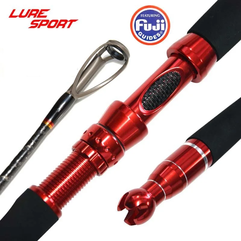 LURESPORT Ocean jigging rod 1.68M heavy Duty FUJI Guides  X Cross carbon blank 1.5 sections Hard boat fishing rod