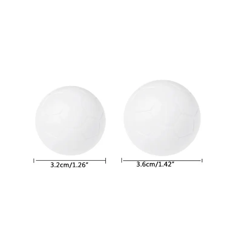 Futbolín de resina blanca para interiores, pelota de fútbol Fussball de 32mm y 36mm, puzle de juguete para niños, Entretenimiento inteligente, 2