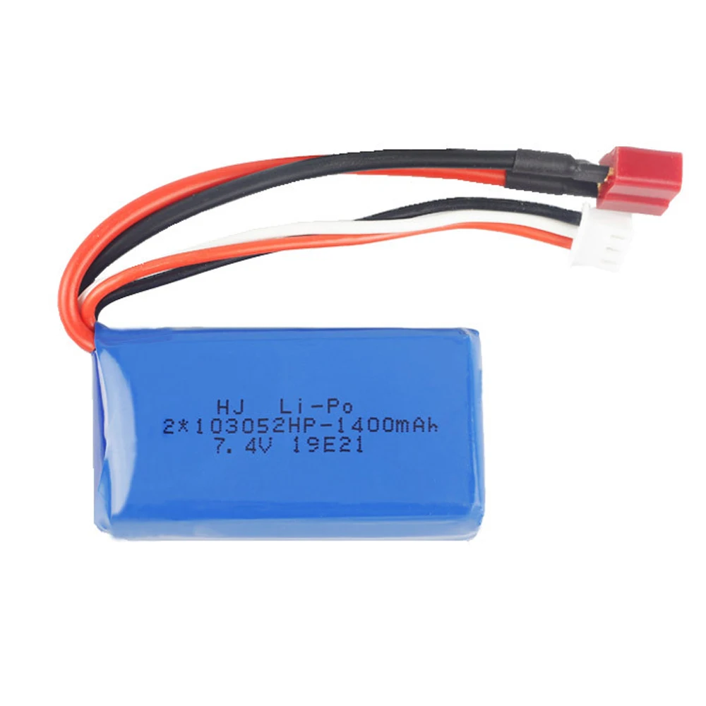 5PCS 7.4V 1400mAh rechargeable lipo battery 25C 103052 for Wltoys A959-B A969-B A979-B K929-B RC Cars Truck Spare Parts 2s 7.4 V