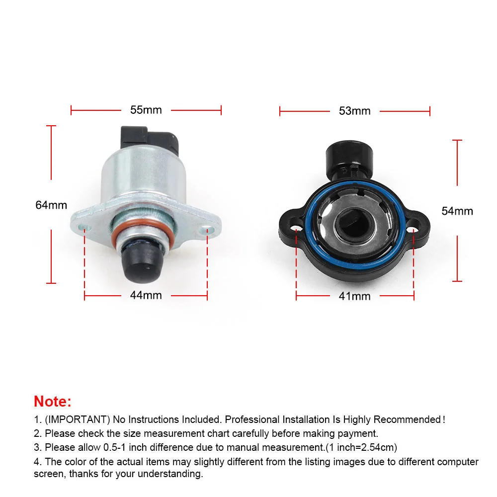 Throttle Position Idle Air Control Throttle Body Sensors TPS IAC 4.8 - 5.3 - 6.0 For For LS1 LS2 LS3 LS6 LSX BX102194