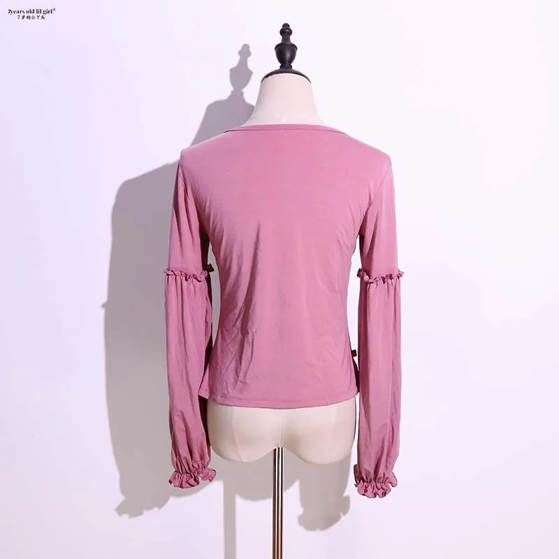 Buikdanstrainingjurk Dames Nieuwe Modal Cotton Bishop Sleeve Blouse GJJ51