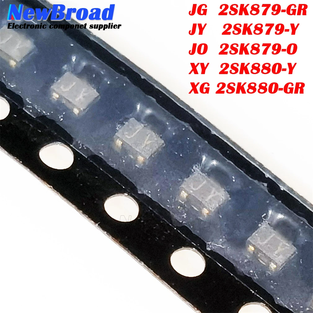 10PCS 2SK879 JG 2SK879-GR JY 2SK879-Y JO 2SK879-O XY 2SK880-Y XG 2SK880-GR SOT-323 N-channel Junction MOS FET