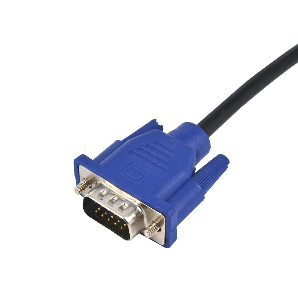 1.3m Length VGA Male to VGA Male Extension Cable Computer Monitor VGA Cable Connector For PC TV Adapter Converter